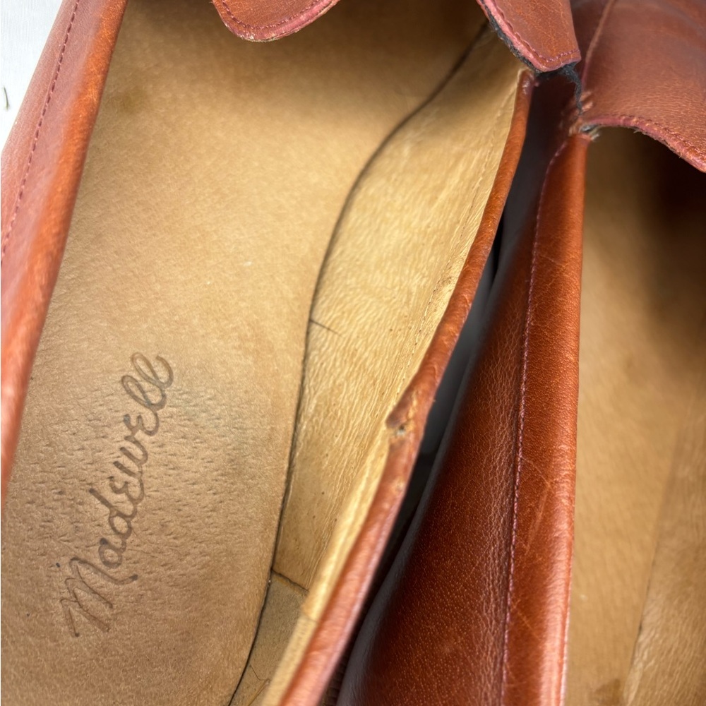 Madewell Womens Brown Leather Loafers - Picture 5 of 6